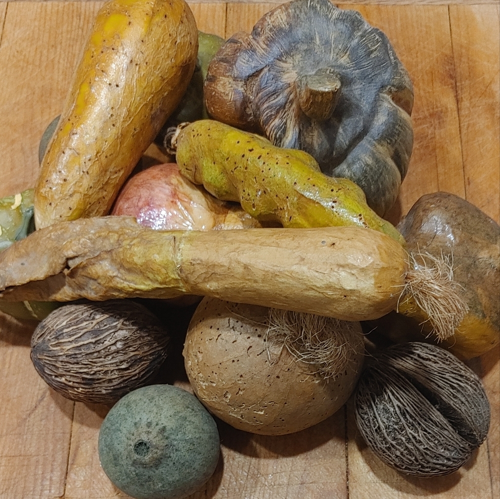 Faux Decorative Fruit and Vegetable Bundle